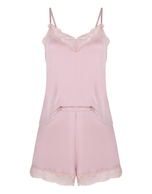 Hunkemoller Pyjama Set In Pink