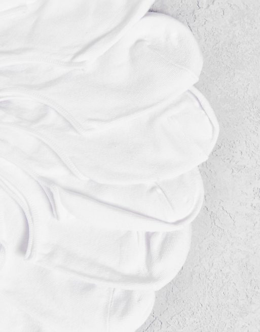 Jack & Jones 10 Pack Invisible Socks In White