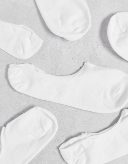 Jack & Jones 10 Pack Invisible Socks In White