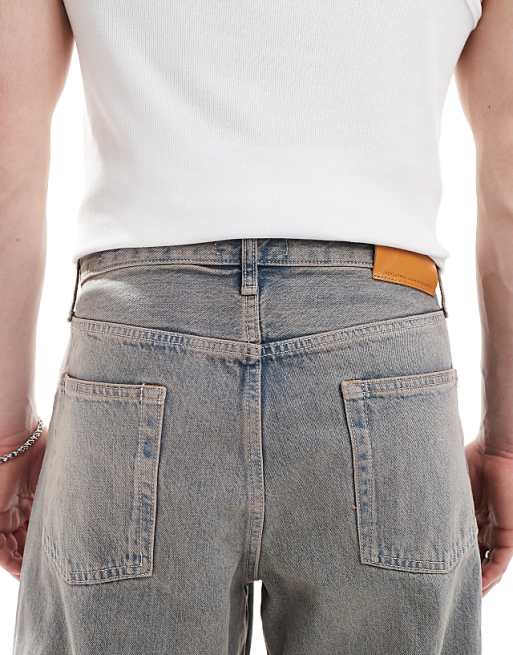 Jack & Jones Dave Wide Fit Jeans In Blue Vintage Wash