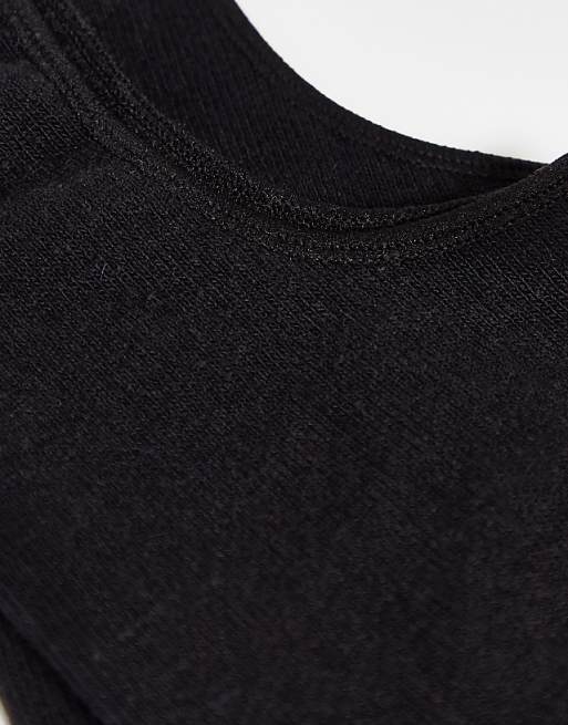 Jack & Jones Invisible Socks 5 Pack In Black