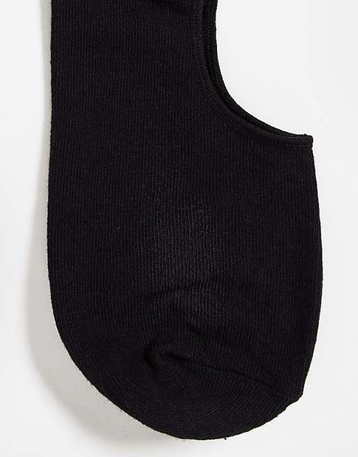 Jack & Jones Invisible Socks 5 Pack In Black