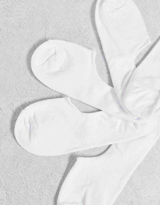 Jack & Jones Invisible Socks 5 Pack In White