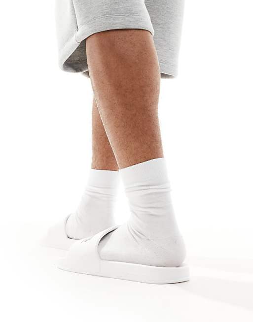 Jack & Jones Pool Sliders In White