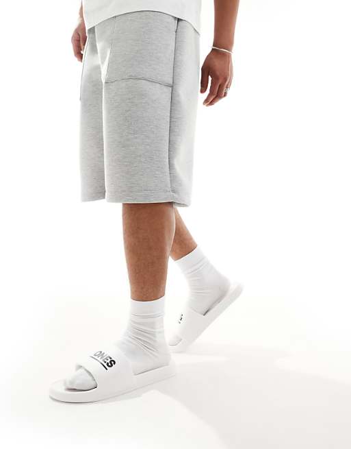 Jack & Jones Pool Sliders In White