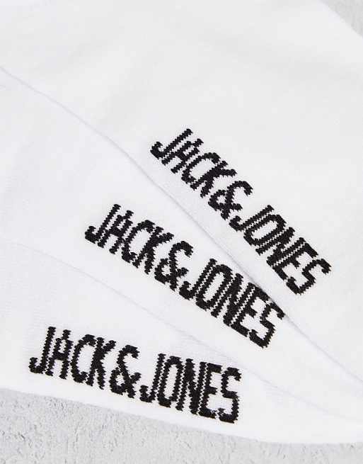 Jack & Jones Trainer Socks 5 Pack In White