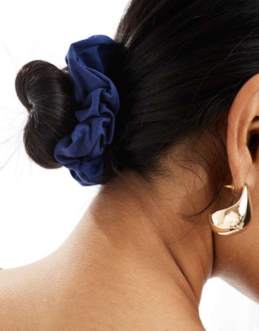 JJXX Denim Scrunchie In Dark Blue