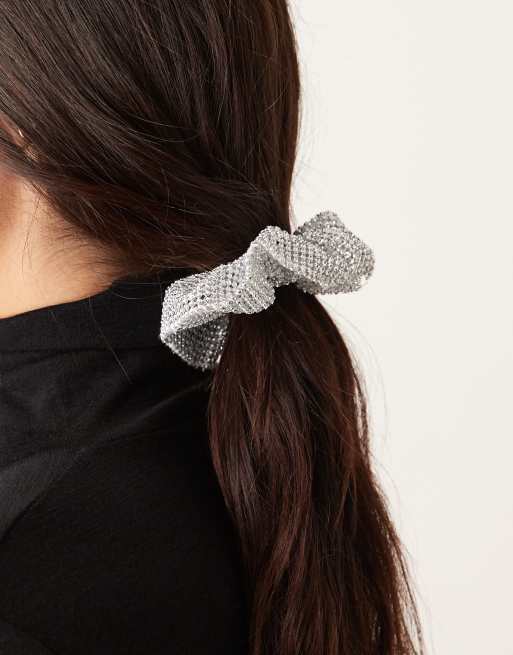 JJXX Metallic Scrunchie In Silver