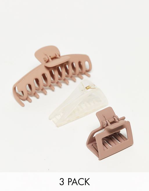 Kitsch Assorted Oversized Claw Clips 3 Pack