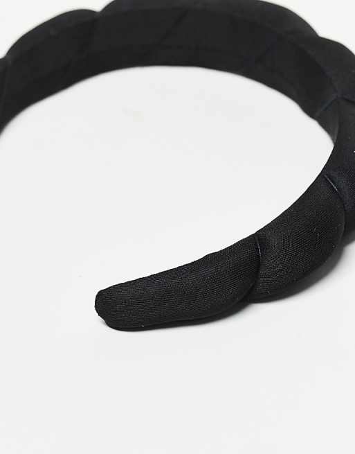 Kitsch Fabric Puffy Headband 1 Pack - Black