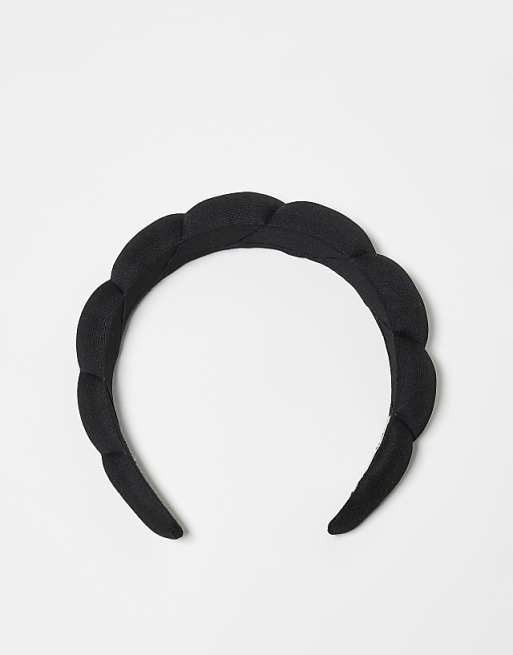 Kitsch Fabric Puffy Headband 1 Pack - Black