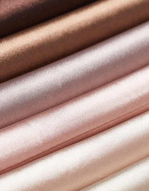 Kitsch Satin-Wrapped Flexi Rods 6 Pack - Rosewood