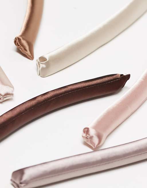 Kitsch Satin-Wrapped Flexi Rods 6 Pack - Rosewood