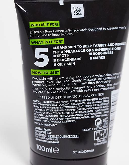 L'Oreal Men Expert Pure Purifying Daily Face Wash 100ml