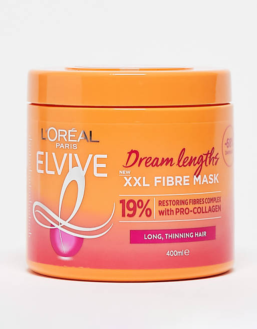 L'Oréal Paris Elvive Dream Lengths XXL Fibre Mask for Long Damaged Hair 400ml