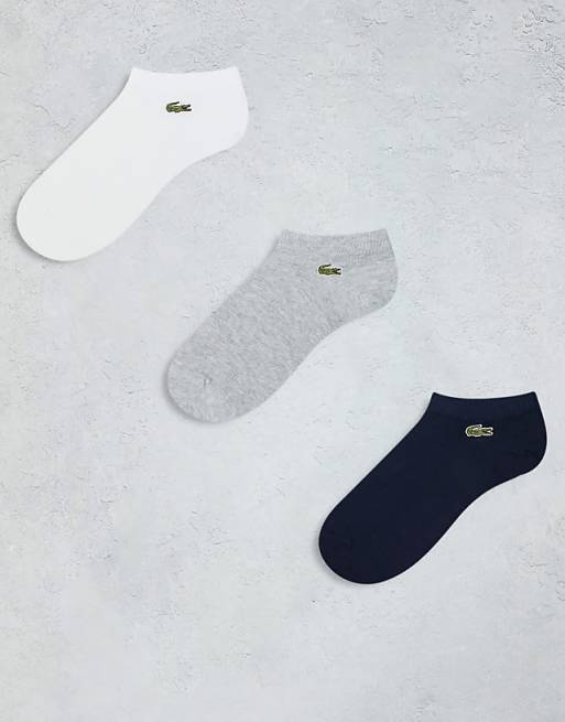 Lacoste 3 pack socks in multi