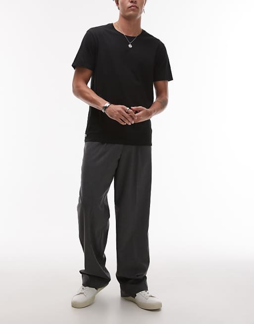 Lacoste 3 Pack T-shirt In Black