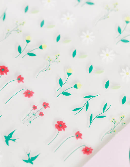 Le Mini Macaron "Wildflowers" Mini Nail Stickers