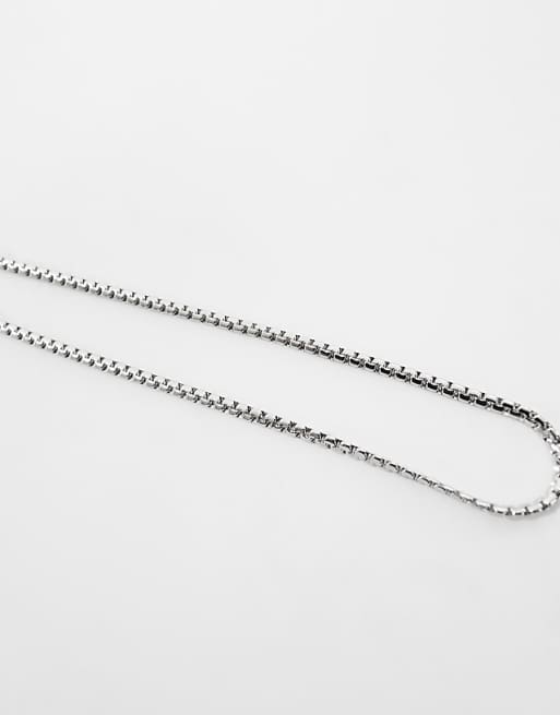 Lost Souls 3mm Snake Chain Necklace In Stainless Steel