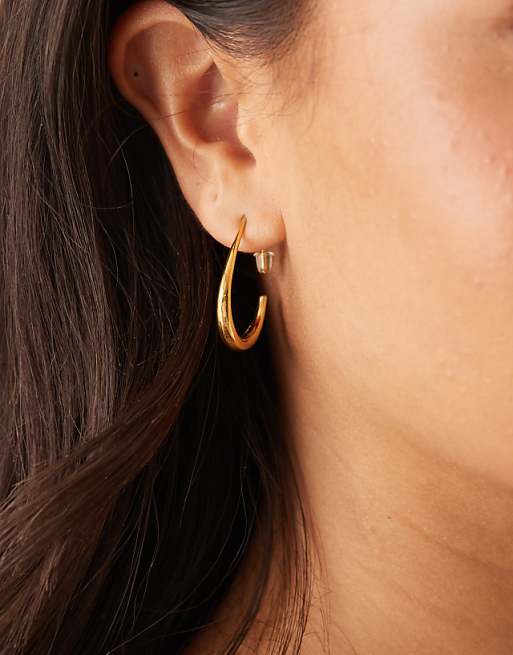 Lost Souls gradient hoop earrings in 18ct gold plated stainless steel