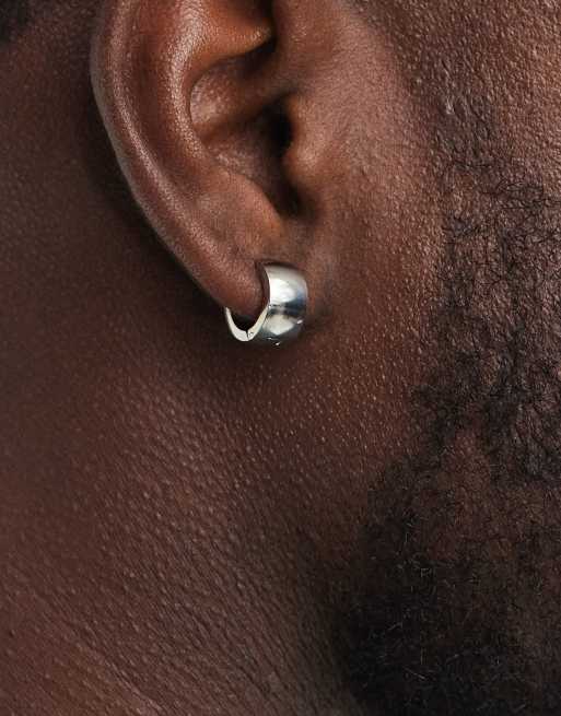 Lost Souls Huggie Hoop Earrings In Stainless Steel