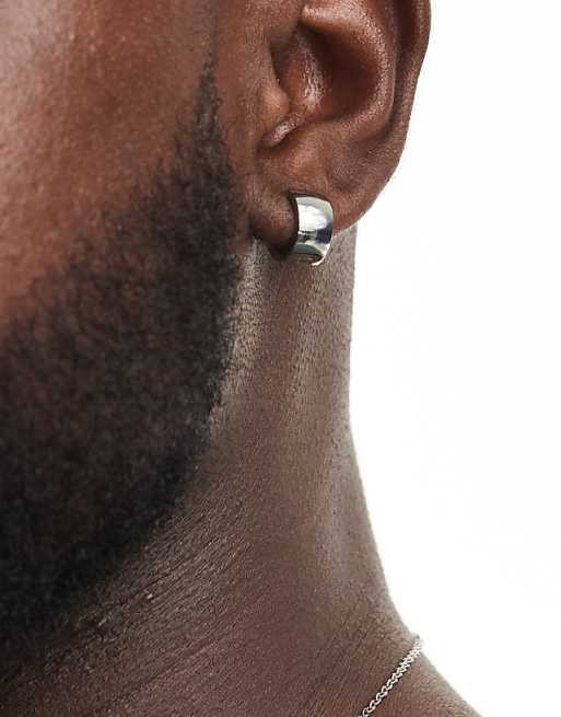 Lost Souls huggie hoop earrings in stainless steel