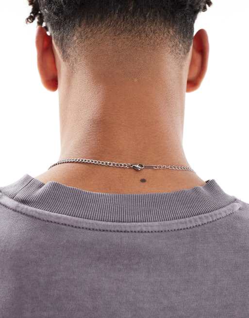 Lost Souls Lightning Bolt Pendant Necklace In Stainless Steel