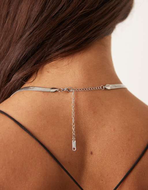 Lost Souls Stainless Steel Chunky Snake Chain Necklace In Silver