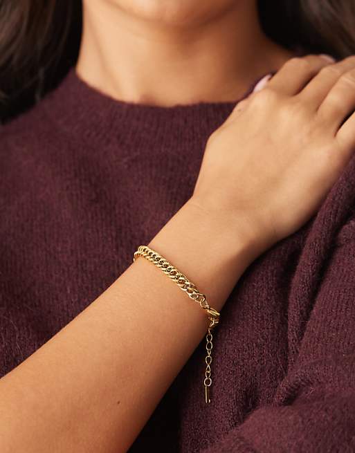 Lost Souls vintage style bracelet in 18ct gold plated stainless steel