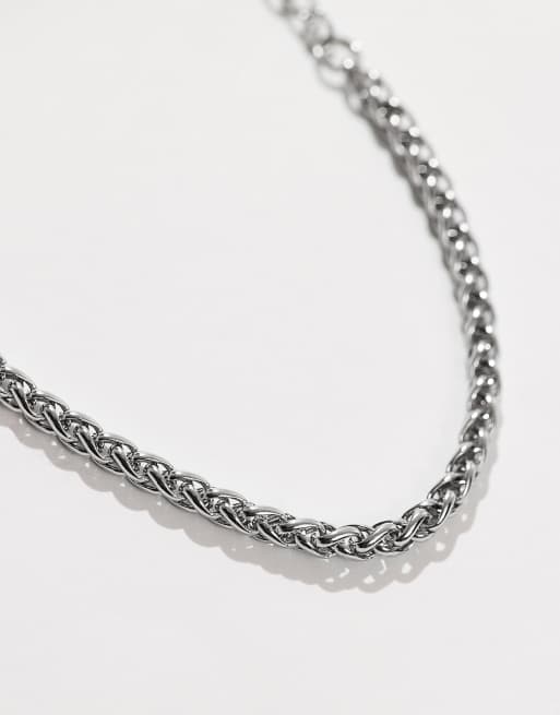Lost Souls Wheat Chain Bracelet In Stainless Steel