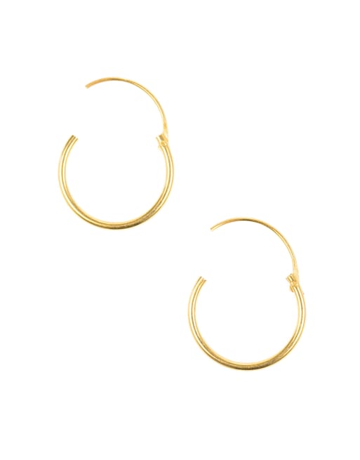 Lovisa Gold Plated Sterling Silver Classic Hoop Earring Pack In Gold