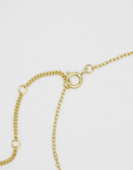 Lovisa Gold Plated Sterling Silver Triangular Cubic Zirconia Butterfly Bracelet In Gold