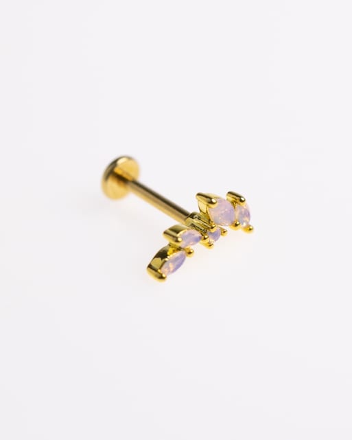 Lovisa Gold Plated Surgical Steel Marquise Crawler Flat Back In Gold