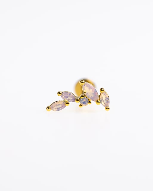 Lovisa gold plated surgical steel marquise crawler flat back in gold