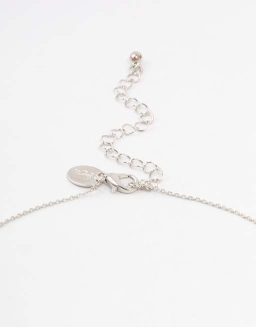 Lovisa Round Cubic Zirconia Necklace Bracelet & Earrings Set In Silver