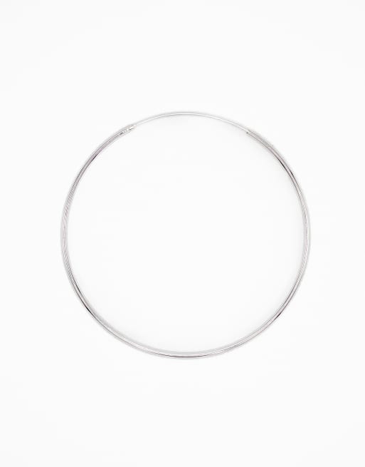 Lovisa Sterling Silver 50mm Hoop In Silver