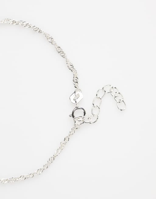 Lovisa Sterling Silver Simple Heart Bracelet In Silver