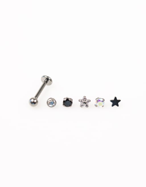 Lovisa Titanium Pretty Flat Back Back In Silver