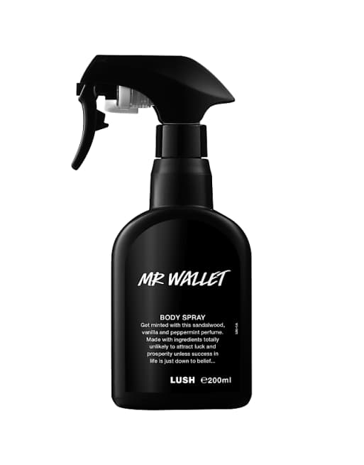 LUSH mr wallet body spray