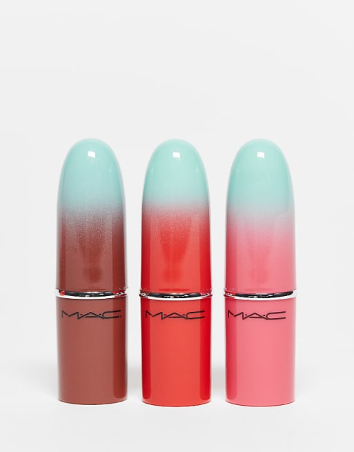 MAC Wildest Gleam Mini Lustregalss Lip Trio: Brights - 38% Saving