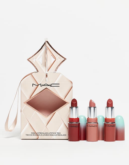 MAC Wildest Gleam Mini Lustregalss Lip Trio: Neutrals - 38% Saving