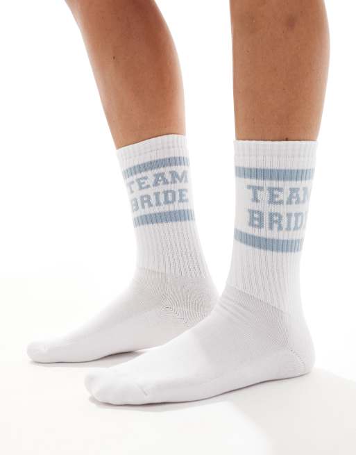 Maya Team Bride Socks In Dusty Blue