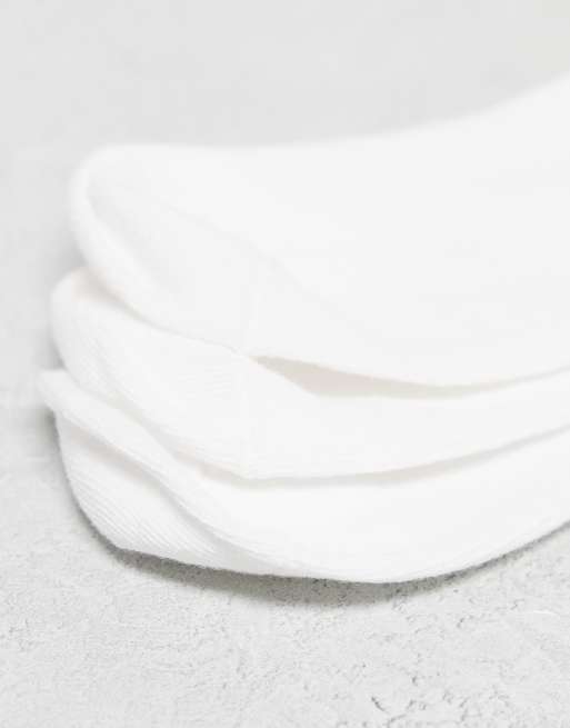 Monki 3 Pack Ankle Socks With Embroidered Motif In White