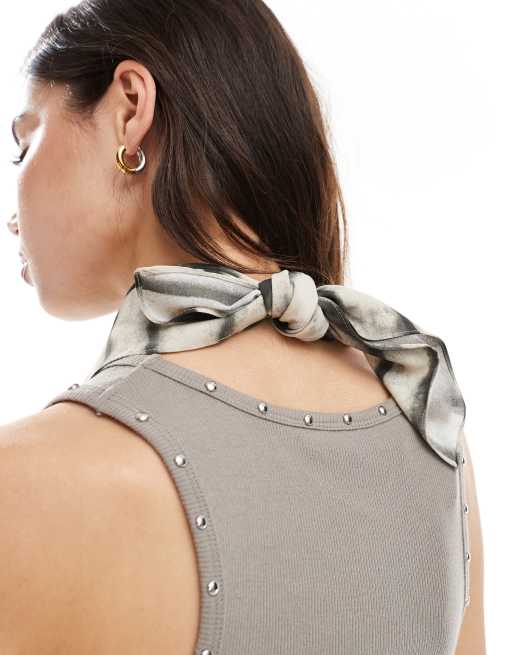 My Accessories Blurred Lines Neck Tie In Multi Colour