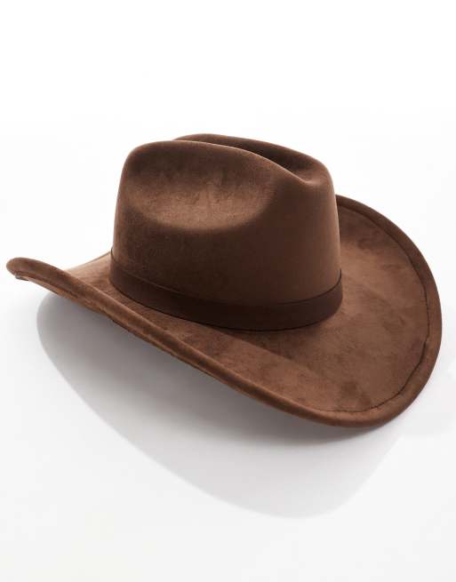 My Accessories Cowboy Hat In Chocolate Tort