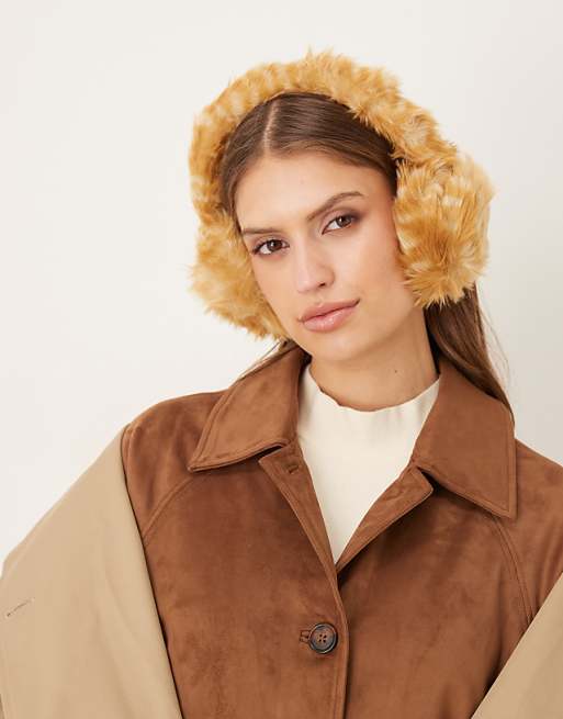 My Accessories faux fur earmuffs in deer print