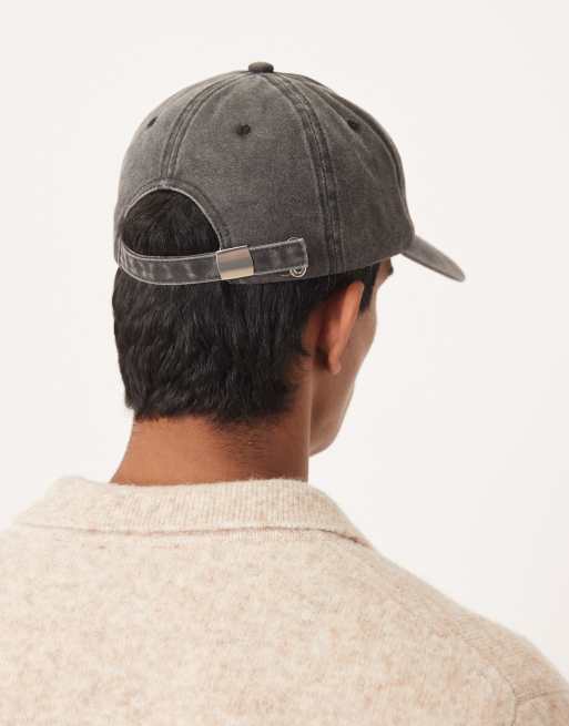 My Accessories Man Brooklyn Baseball Cap In Washed Black