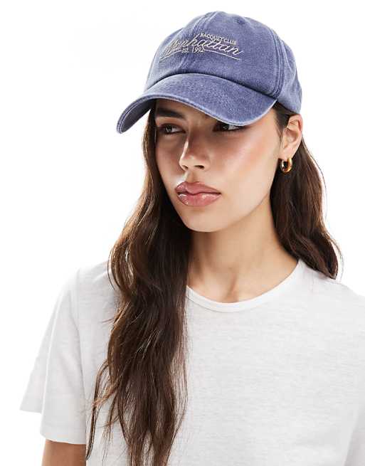 My Accessories manhattan baseball cap in washed navy