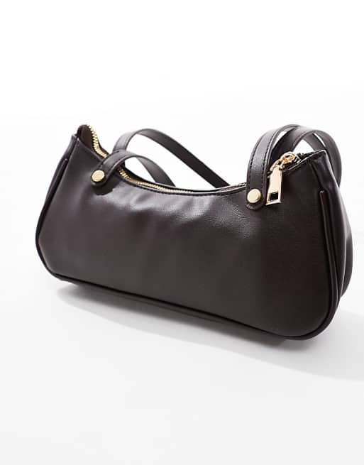 My Accessories Shoulder Bag In Dark Burgundy