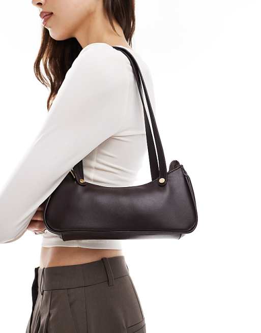 My Accessories shoulder bag in dark burgundy